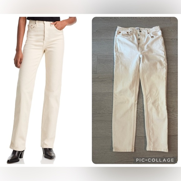 RE/DONE 90s High-Rise Ankle Crop Jeans - Picture 1 of 5